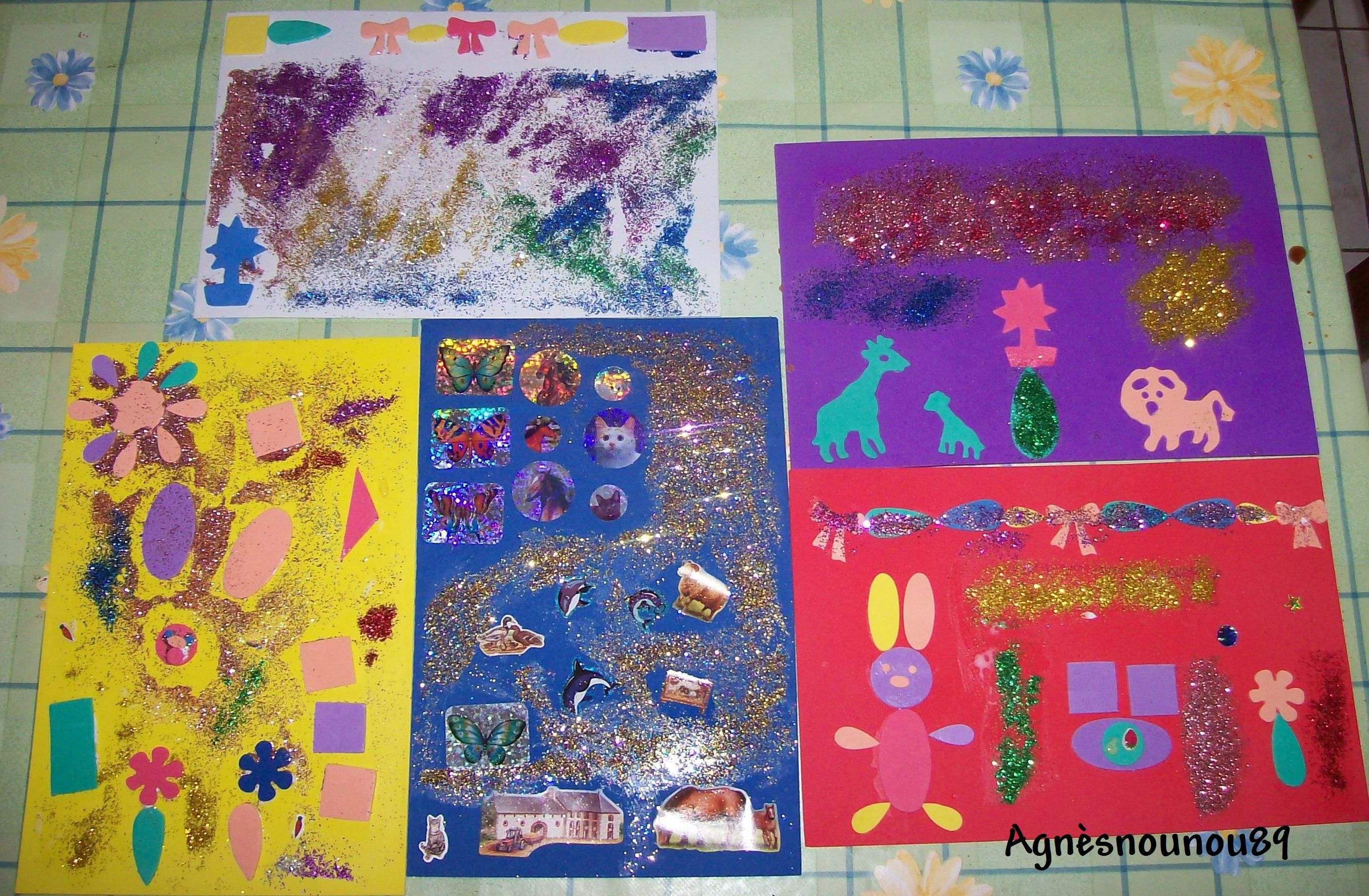 Feuilles De Mousse Pailletées A5 Pour L'artisanat Et La